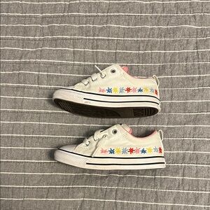 Kids Floral Converse Sneakers